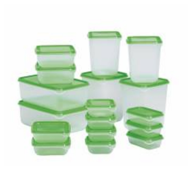 方形带盖食品容器薄壁注塑模具
