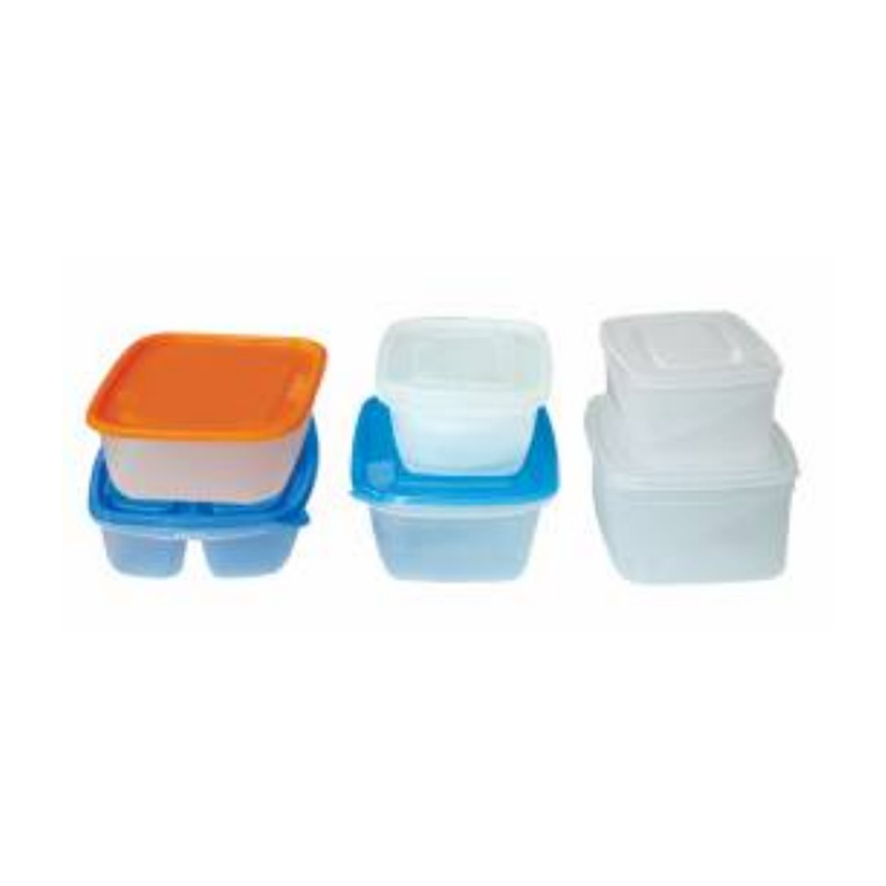 方形带盖食品容器薄壁注塑模具